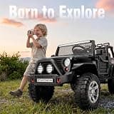 JORFLY 24V 4WD Ride-On Truck with 800W Motor System and Independent Suspension