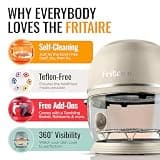 Fritaire Non-Toxic Air Fryer Pro 5-Quart with Motorized Rotisserie and Tumbling Basket
