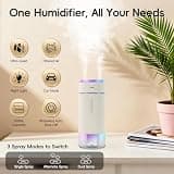 NowFlair Portable Small Humidifier with Integrated Water Filter Element