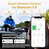 Power Queen 36V 50Ah LiFePO4 Marine Battery with Bluetooth Remote Control