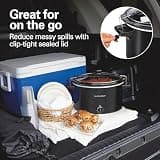 Hamilton Beach Extra Large Stay or Go Portable Slow Cooker, 10-Quart Size