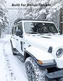 JOYTUTUS Anti-Slip Steel Running Boards Side Steps for Wrangler JL 4-Door