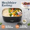 TRAVELISIMO 1.5L Electric Lunch Box 100W Multi-Voltage Portable Food Warmer