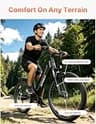 ASKGO 26-Inch Step-Thru Electric Cruiser Bike, 1500W Peak, 48V 12Ah Battery