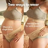 Frida Mom Dual Support Pregnancy Belly Band with Flexible Back Boning
