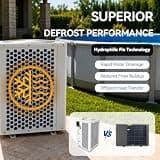 Oibath 35,000 BTU Full Inverter 220V Above-Ground Pool Heat Pump with Smart WiFi