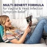 AZO Yeast Plus Dual Relief Homeopathic Tablets for Vaginal Symptom Relief