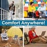 ComfiLife Ergo-Gel Compact Foldable Airplane Travel Seat Cushion Support