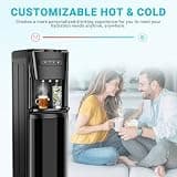 Manastin Bottom-Loading Water Cooler with Triple-Temperature Tanks and Safety Lock
