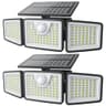 Daphino 2500LM 3-Head Wide Angle Solar Motion Sensor Street Area Light
