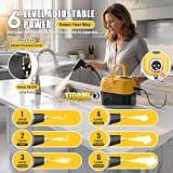 DXD Portable 2500W High-Pressure Steam Cleaner System with 21 Attachments