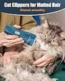 oneisall Whisper-Quiet Compact Cordless Cat Grooming Clipper for Sensitive Pets