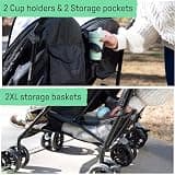 Summer Infant 3Dlite Folding Lightweight Side-by-Side Stroller for Travel