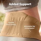 Frida Mom Dual Support Pregnancy Belly Band with Flexible Back Boning