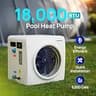 AQUASTRONG HEX018 18,000 BTU 120V Plug-and-Play Above-Ground Pool Heat Pump
