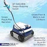 Polaris ERA 820 Corded Robotic Pool Cleaner Bundled with Premium Storage Caddy