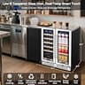 BODEGA 24-Inch Dual Zone Wine and Beverage Refrigerator with Independent Doors