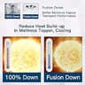 ELEMUSE Extra Thick Fusion Goose Down & Feather Mattress Topper, 400-TC