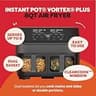 Instant Pot Vortex Plus XL 8-Quart Dedicated Air Fryer with ClearCook Window