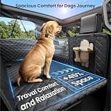 REEVAA XL Dog Truck Seat Cover with Reinforced Hard Bottom for SUVs and Trucks