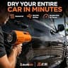 Suds Lab JD Jet Dry Car Drying Blower with Two Rubber Nozzles and 20-Foot Cord