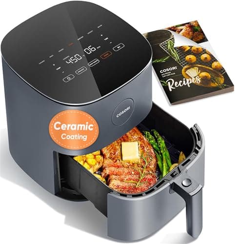 Cosori Pro Compact 5-Quart Ceramic Air Fryer with 7 Cooking Functions