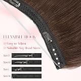 Rich Choices 12-Inch 100% Real Human Halo Extensions for Shorter Hair
