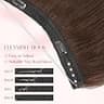 Rich Choices 12-Inch 100% Real Human Halo Extensions for Shorter Hair