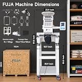 FUJA 10-Needle Commercial Embroidery Machine for Hat and Patch Production