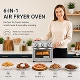 VAL CUCINA 6-in-1 Mini Air Fryer Toaster Oven with Hexagon Hybrid Heating