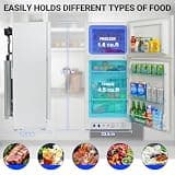 Smad 6.1 Cu.Ft. Off-Grid Propane Refrigerator with Top Freezer for RVs and Chalets