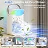 CUXPOXTU 4-in-1 USB Evaporative Air Cooler with 1600ml Tank and Magnetic Fan Blades