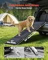 VEVOR 63-Inch Aluminum Folding Dog Ramp for Cars, 250 lbs Capacity, Non-Slip Surface
