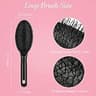 Boao 2-Piece Nylon Loop Wig and Hair Extension Brush Set for Detangling
