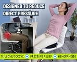 PT Endorsed Memory Foam Donut Seat Cushion for Coccyx and Pressure Relief