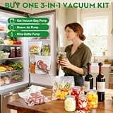 Innoworld 3-in-1 Handheld Vacuum Sealer System with Detachable Water Tank