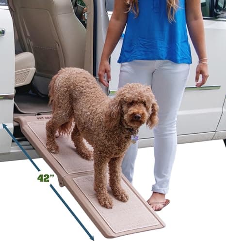 Pet Gear SupertraX Compact 42-Inch Dog Ramp with Pressure-Activated Grip Surface