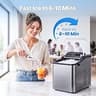 Vibofrost 35lb Pebble Ice Machine Featuring Anti-Scale Self-Cleaning System