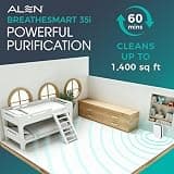 Alen BreatheSmart 35i Quiet H13 HEPA Air Purifier for Bedrooms, 1,000 Sq. Ft.