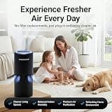 LabCharge Small Filterless Plug-In Ionic Air Purifier for Home and Bedroom 5-Pack