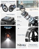 Hiboy Q2 Adult Seated Electric Scooter, 500W Motor, Dual-Suspension Layout