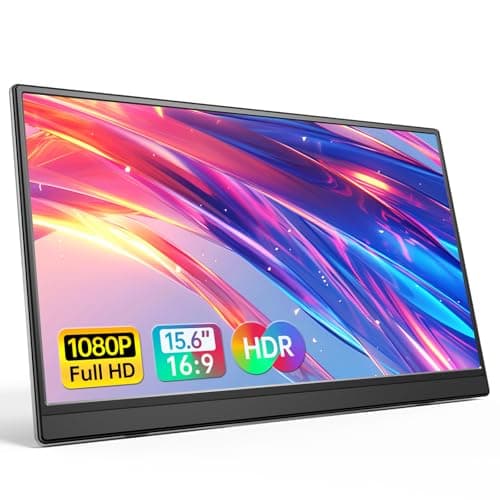 Anyuse 15.6-Inch 1080P FHD Ultra-Slim Travel Monitor with Built-In Kickstand