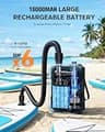 S8 Cordless Electric SUP Pump with Brushless Motor, 16000mAh Battery, 22 PSI