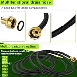 12FT Dehumidifier Drain Hose with 3/4-Inch FHT Connector