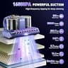 Gxzsk Wide-Port Mattress Vacuum Cleaner with Green Dust Illumination LED