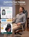 Snailax 2026 Upgraded Shiatsu Roller Back Massager Pad with Seat Vibration