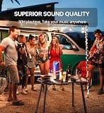 ABFOCE 20W Magnetic Bluetooth Speaker with Solar Panel & RGB Lighting