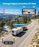 AUTO-VOX Dual-Lens Wireless RV Backup System with Rear & Side Blind-Spot Cameras