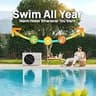 AQUASTRONG 35,000 BTU Inverter Swimming Pool Heat Pump with Smart WiFi
