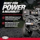 Simpson PowerShot PS4240 4200 PSI Commercial Gas Pressure Washer with Triplex Pump